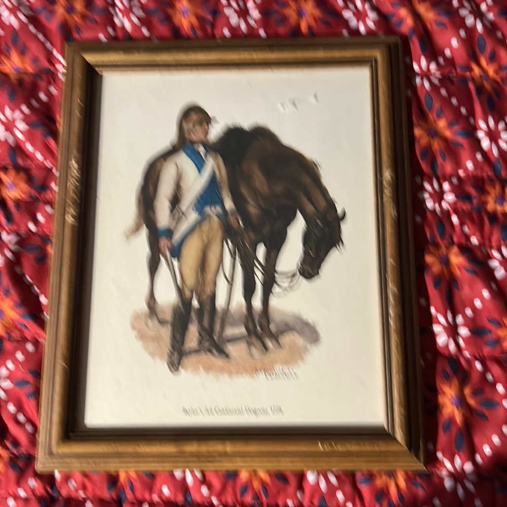 Vintage framed wall decor